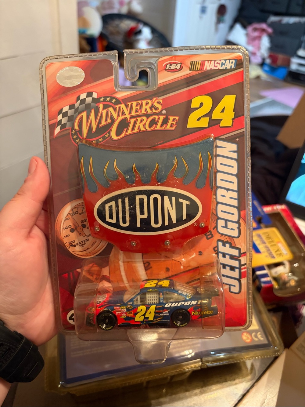Jeff Gordon #24 DuPont Die-Cast Racing Car - Blue & Red